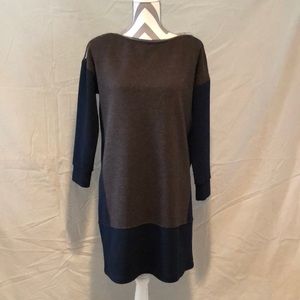 Madewell Wool Color Block Shift Dress